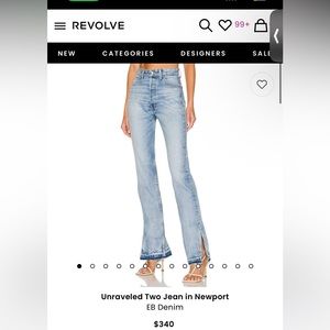 EB denim unraveled 2 jeans in Newport